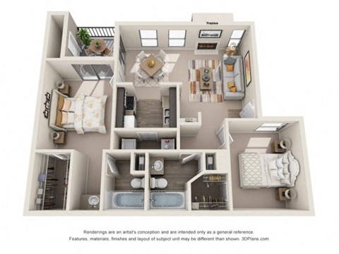 a floor plan of the villas at oak crest in chattanooga, tn